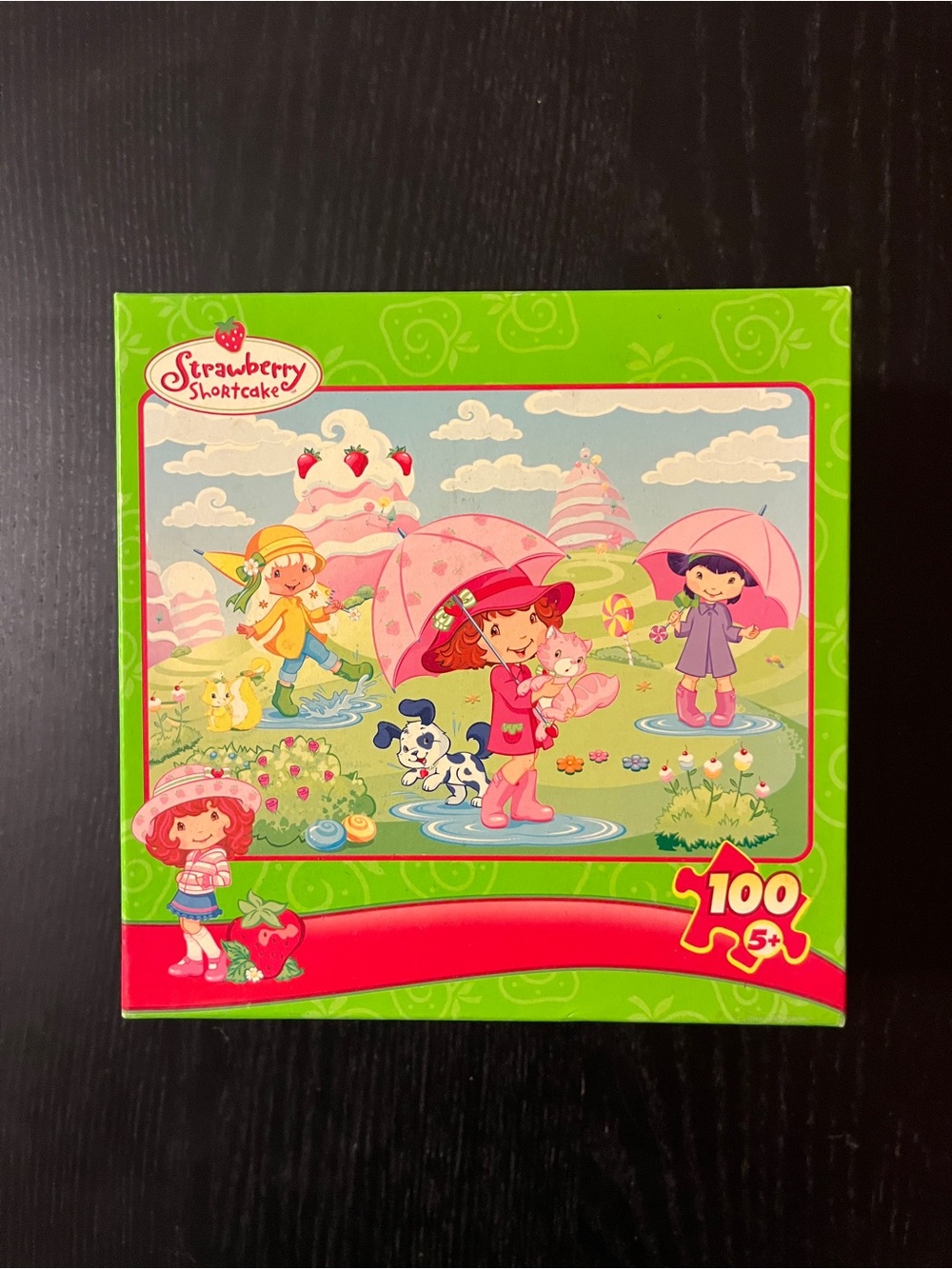 RoseArt Strawberry Shortcake Rainy Day 100 Piece Jigsaw Puzzle 2007